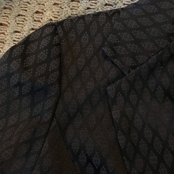 New York & Co Patterned Black Blazer - Picture 7 of 8